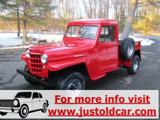 1952 Willys Pick Up Truck Red