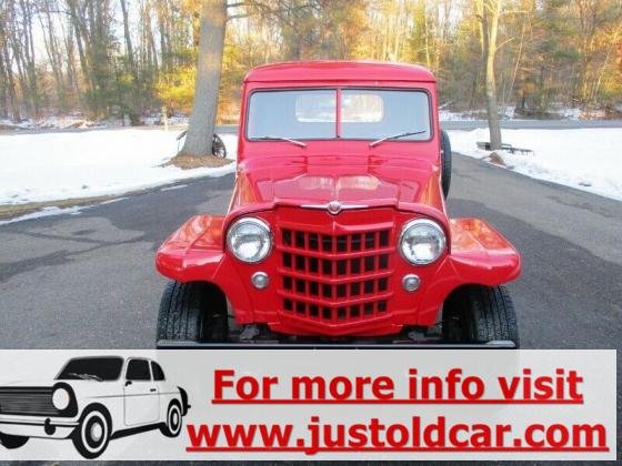 1952 Willys Pick Up Truck Red