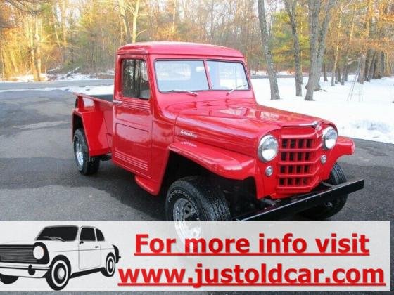 1952 Willys Pick Up Truck Red