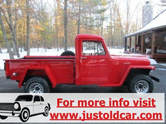 1952 Willys Pick Up Truck Red