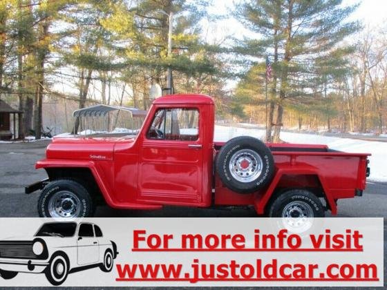 1952 Willys Pick Up Truck Red