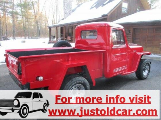 1952 Willys Pick Up Truck Red