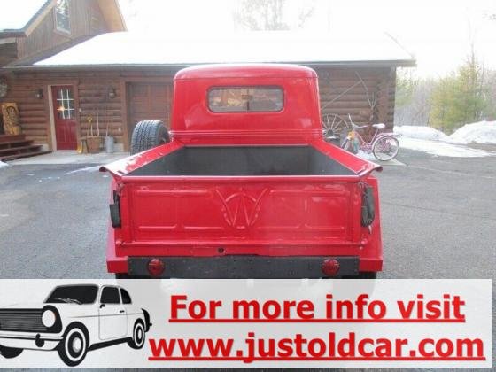 1952 Willys Pick Up Truck Red