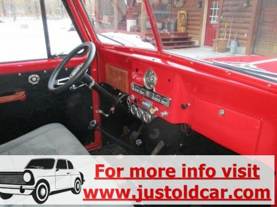 1952 Willys Pick Up Truck Red