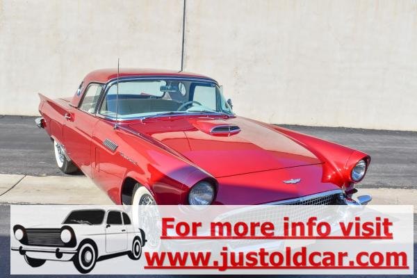 1957 Ford Thunderbird Bright 312ci V8 Metallic Red