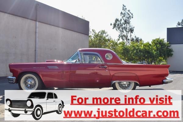 1957 Ford Thunderbird Bright 312ci V8 Metallic Red