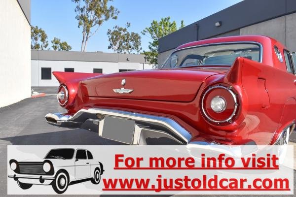 1957 Ford Thunderbird Bright 312ci V8 Metallic Red