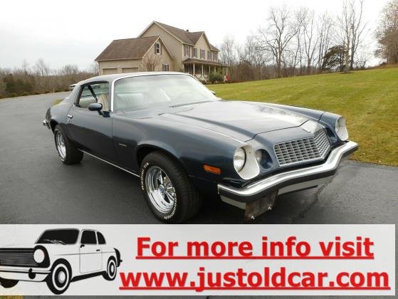 1975 Chevrolet Camaro Sport Coupe Automatic 350 V8