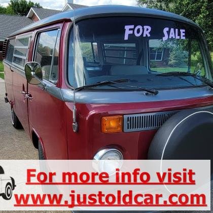 1976 Volkswagen Bus Vanagon Lightened Camper Manual 2.0L