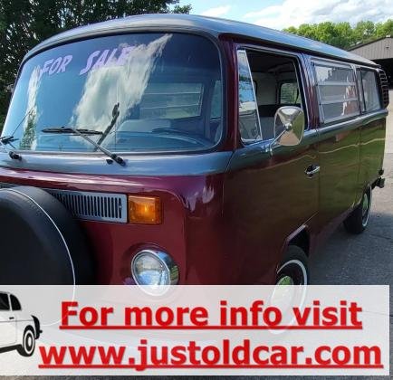 1976 Volkswagen Bus Vanagon Lightened Camper Manual 2.0L