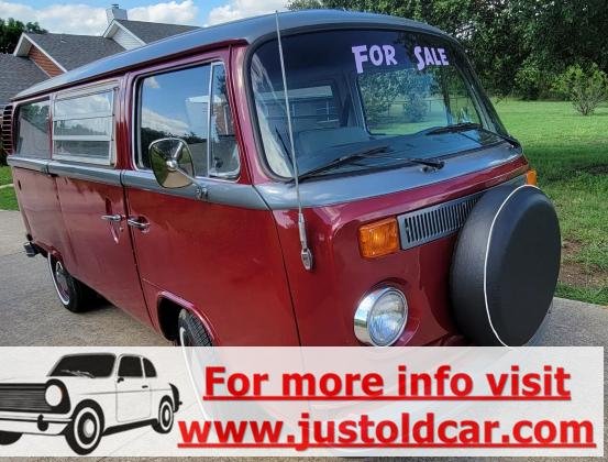 1976 Volkswagen Bus Vanagon Lightened Camper Manual 2.0L