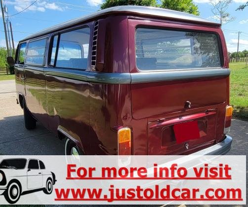 1976 Volkswagen Bus Vanagon Lightened Camper Manual 2.0L