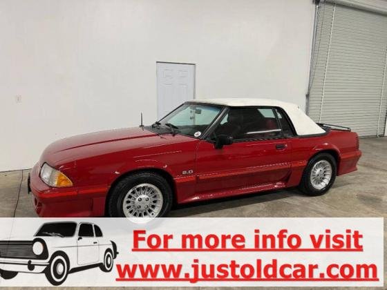 1988 Ford Mustang GT Convertible 5.0 liter stock V8