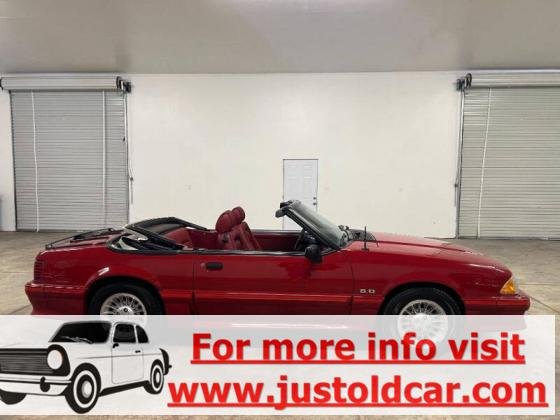 1988 Ford Mustang GT Convertible 5.0 liter stock V8