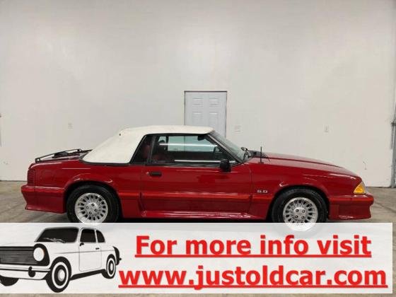 1988 Ford Mustang GT Convertible 5.0 liter stock V8