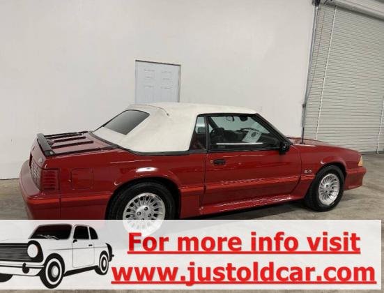 1988 Ford Mustang GT Convertible 5.0 liter stock V8