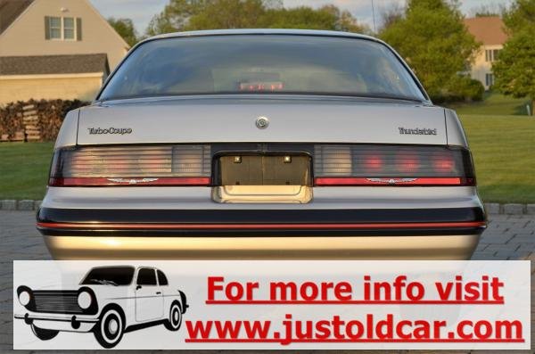 1988 Ford Thunderbird Turbo 2.3L Sunroof