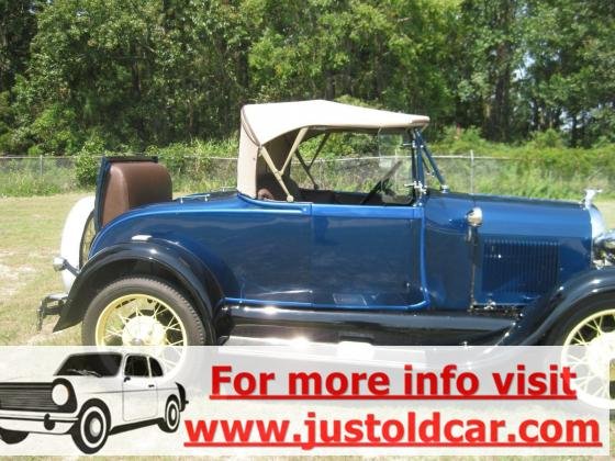 1928 Ford Model A Roadster Rumble Seat