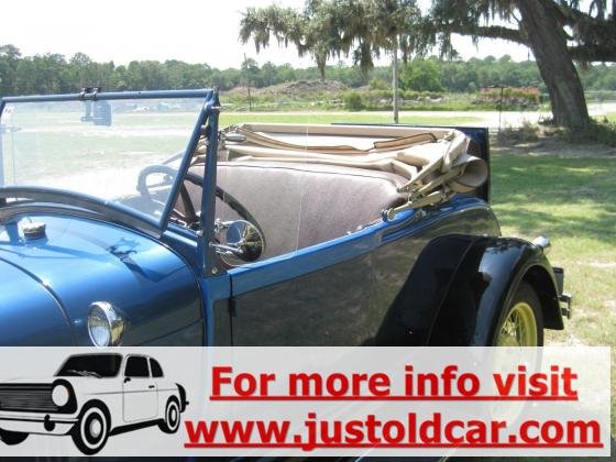 1928 Ford Model A Roadster Rumble Seat