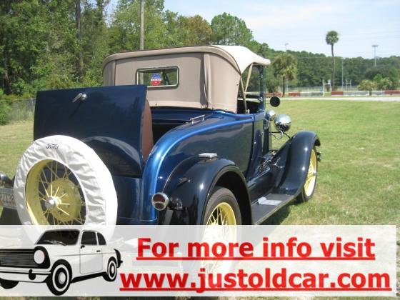 1928 Ford Model A Roadster Rumble Seat