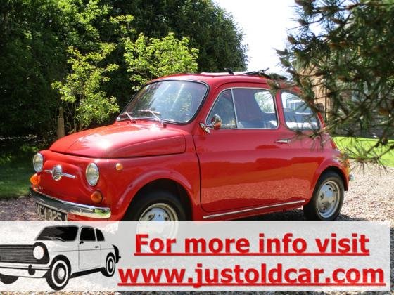 1970 Fiat 500 F Round Odometer Model Restored