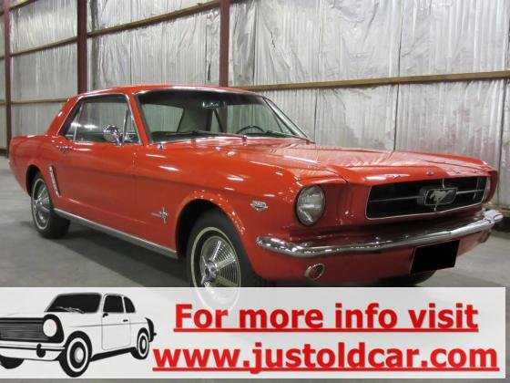 1964 Ford Mustang A Code V8 289