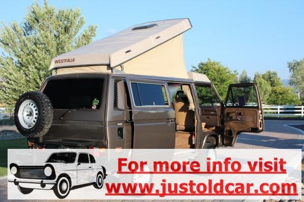 1986 Volkswagen Syncro 4WD Westfalia Camper