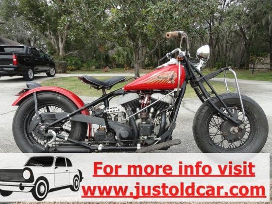 1938 Indian Chief Bobber Red Original