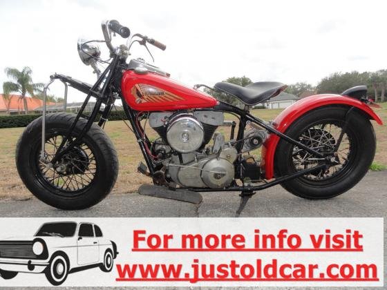 1938 Indian Chief Bobber Red Original