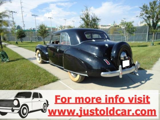 1941 Lincoln Continental Coupe Manual V12