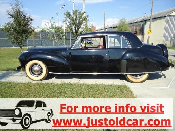 1941 Lincoln Continental Coupe Manual V12