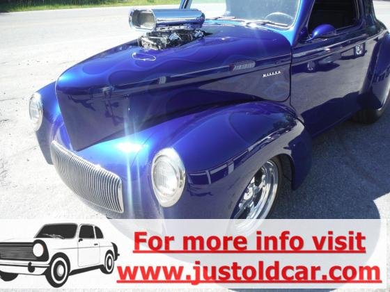 1941 Willys 441 Coupe Blown 454 Electric Blue