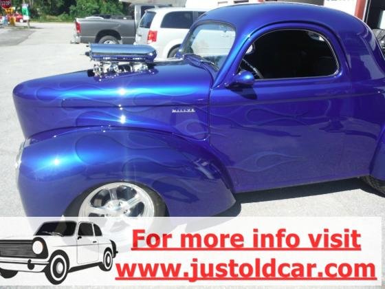 1941 Willys 441 Coupe Blown 454 Electric Blue