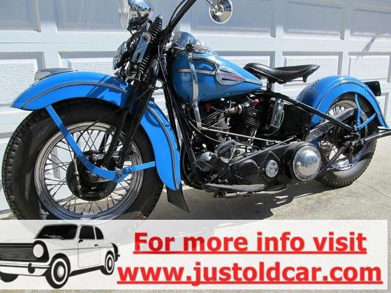 1946 Harley-Davidson FL Knucklehead Vintage Blue