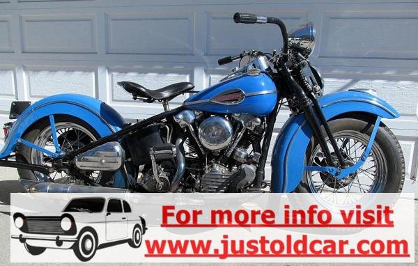 1946 Harley-Davidson FL Knucklehead Vintage Blue