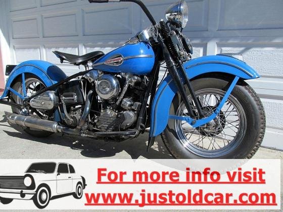 1946 Harley-Davidson FL Knucklehead Vintage Blue