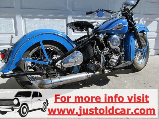 1946 Harley-Davidson FL Knucklehead Vintage Blue