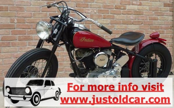 1947 Indian Chief Bobber Authentic Red-Black