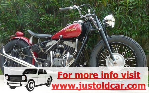 1947 Indian Chief Bobber Authentic Red-Black