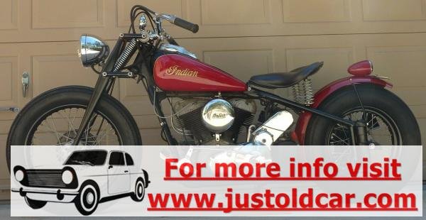 1947 Indian Chief Bobber Authentic Red-Black