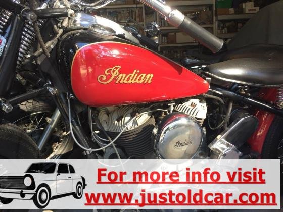 1947 Indian Chief Bobber Authentic Red-Black