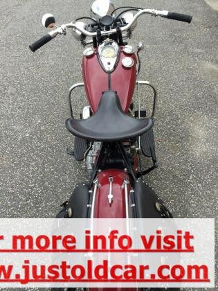 1948 Indian Chief Roadmaster V-twin 74 cid Flat Head Red