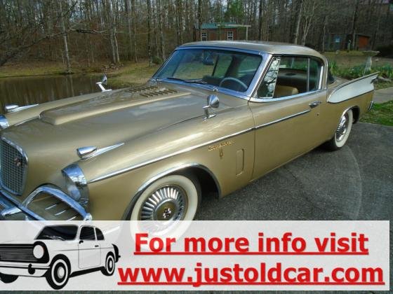 1957 Studebaker Golden Hawk Supercharged 289 Gold