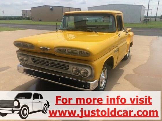 1960 Chevrolet C-10 Apache Pickup Truck Original 235 Manual