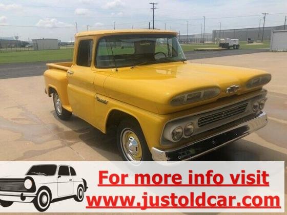 1960 Chevrolet C-10 Apache Pickup Truck Original 235 Manual