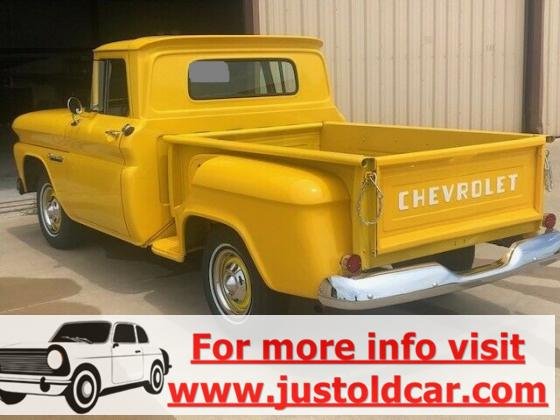 1960 Chevrolet C-10 Apache Pickup Truck Original 235 Manual