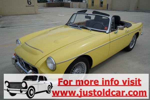 1969 MG MGC 1.8 Liter I4 145Hp Convertible