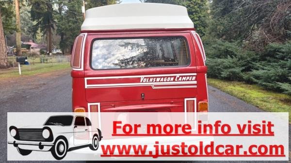 1977 Volkswagen Bus/Vanagon Manual Camper Very Clean