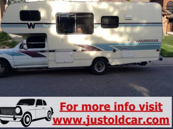 1993 Toyota Winnebago Warrior Rv Very Clean 21FT