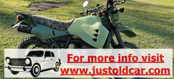 2009 Kawasaki Diesel M1030M1 KLR 650 Military Green